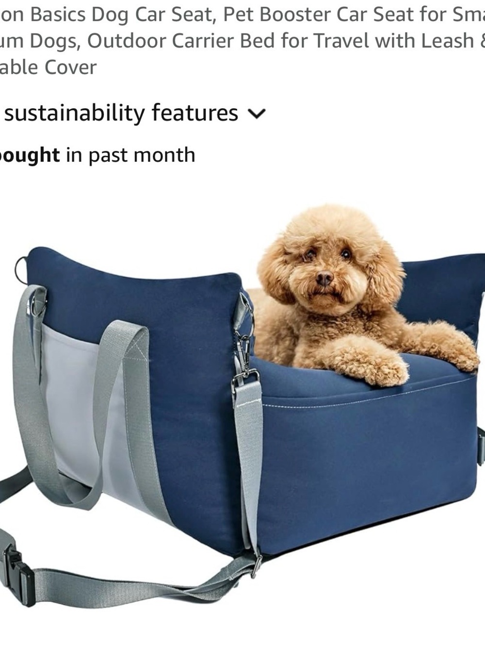 Car seat for small dogs